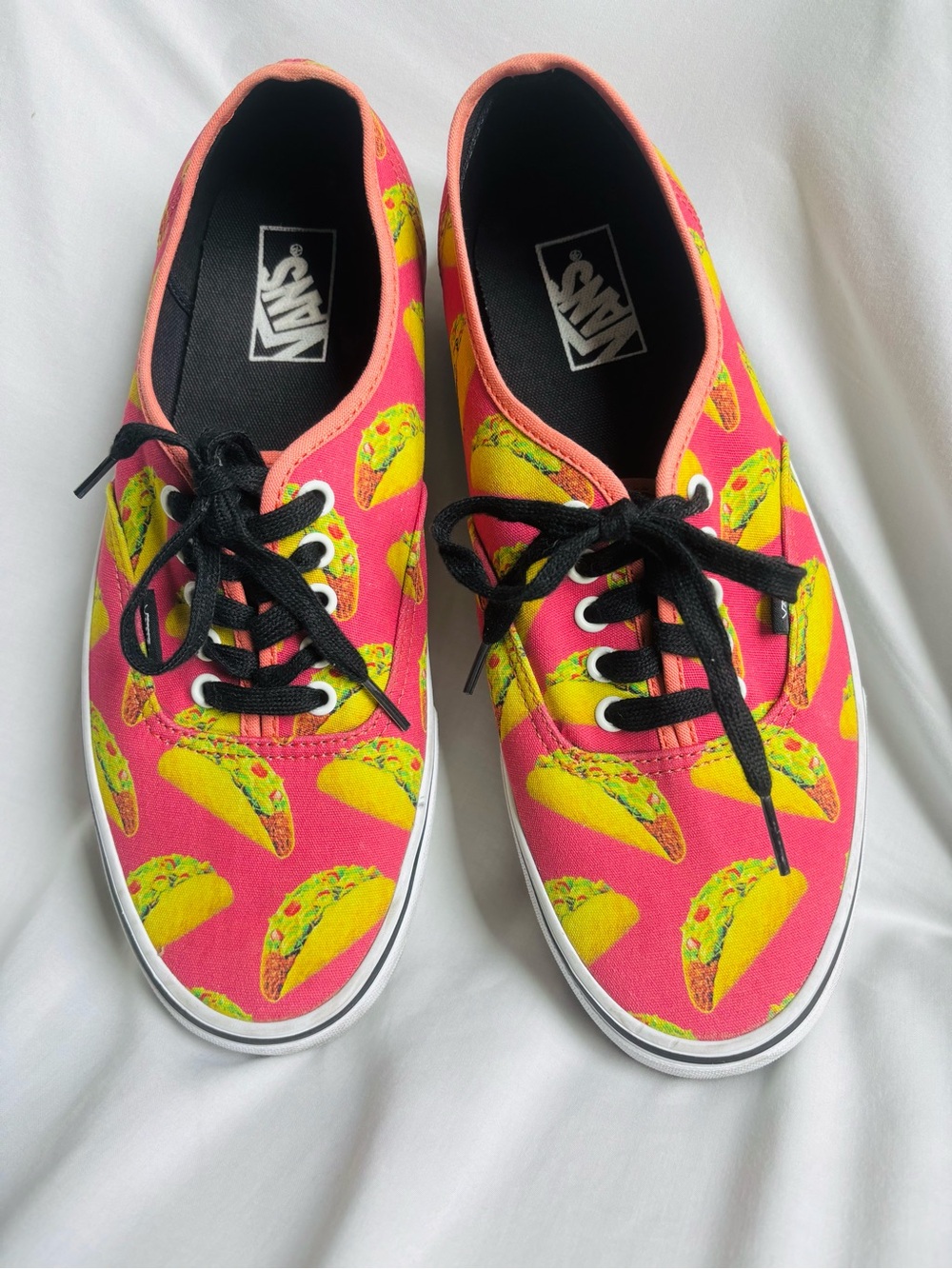 Vans Sneakers Pink Taco Print — Men’s 10.5 / Women’s 12